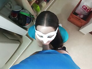 My Stepsister Blows Me While She Does The House Chores