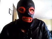 Just in leather jerking and peeing!