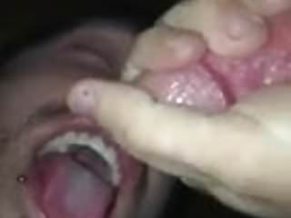 Slow Motion Cumming In The Mouth