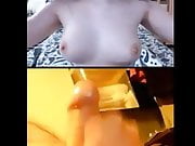 Wanking with a webcam girl