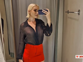 Try On Haul Transparent Clothes, Completely See-Through. At The Mall. See on me in the fitting room