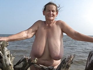 Big Nudes, Ocean, Huge Areolas Tits, 60 Grannys