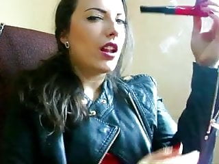 Pipe smoking by Aleya the smoke fetish queen
