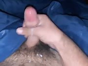 Beating my big cock and cuming 