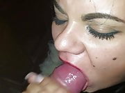 Mexican brunette fucked bdoggystyle and swallowing my load