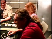 Hot chick maturbating on the poker table