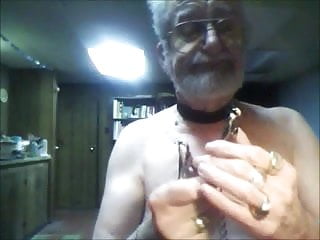 Tommy demonstrates nipple clamps then he...
