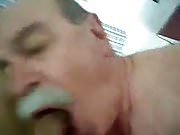 Two gay mature grandpa suck and fuck with each other