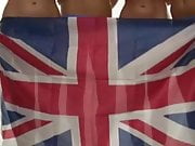 Brit glamour goddesses get naked together