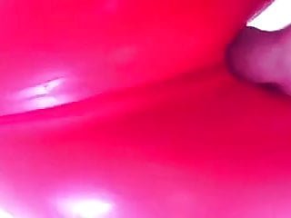 Foot Fetish, Red Catsuit, Red Latex Catsuit, Latex Mask