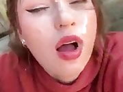 Cum in her face 3