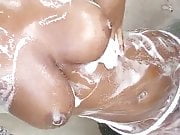 Soapy Ebony Tits