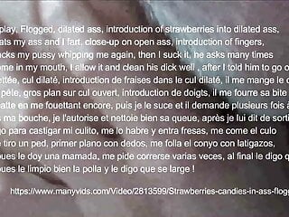 Anal Candy Anal Asses Amateur video: Teaser Strawberries candies ass eated flogged cock