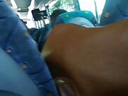 (Risky public) Young Student Sucks My Cock On The Bus!
