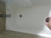 cumshot in the shower