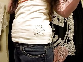 Curly Haired Girl Farting In Jeans