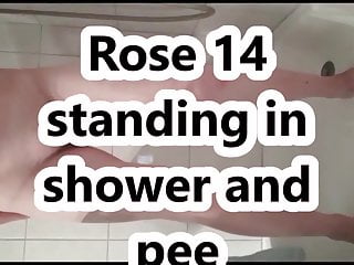 In Shower, Pissing, 14, Roses