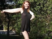 Sexy Redhead Abby Shakes it Off