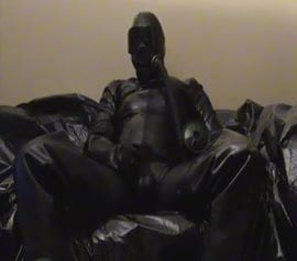 Cumshot In Gasmask And Complete Latex Man Complete Gay Gay