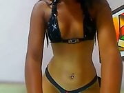 skinny hot brunette on webcam