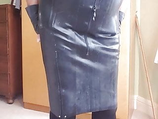 Heavy rubber corset skirt...
