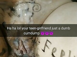 Your teen girlfriend is our free public college cumdump!