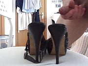 cum on high heels