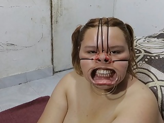 BBW BONDAGE with cum facial