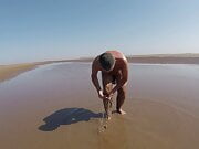 Muddy Day On The Beach