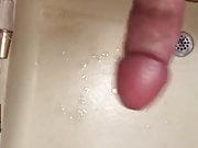 Cum shot into shower