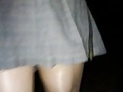 Walking in the woods with my little skirt