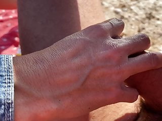 Handjob In The Beach...