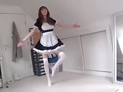 Beckii Cruel Dancing In A Maid Outfit