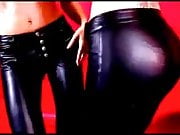 Jasmine & Jess Shake Their Booties in Tight Leather Pants