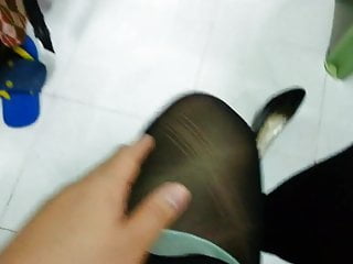 Black Patent Pumps With Pantyhose Teaser 14