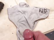 Wife's white panties 