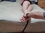 teen in bondage tied and feet tickled, fetish