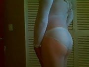 White Bodystocking Strip TEASE