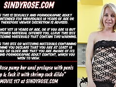 Sindy Rose pumps her anal prolapse with penis pump & fucks it