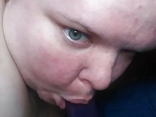 Sucking and fucking a dildo till I Cum - VivianDimondBBW