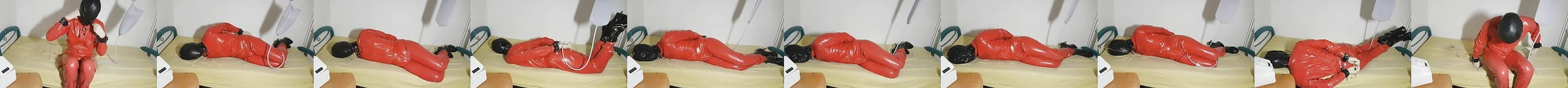 Heavy Rubber Metal Bondage Masturbation Por