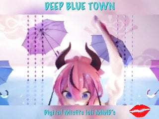 Deep blue town