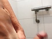 cumming in public shower