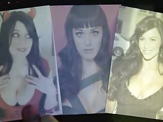 Cum Tribute - Hannah Minx, Katy Perry &amp; Sophia Vergara 