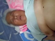 White-Haired Chinese Granny Enjoying Sex