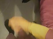 Cum on marigold gloves 