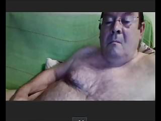 Horny Spanish Grandpa Wanking Webcam