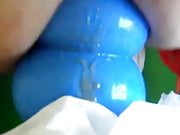 Anal IRON ASS #47  anal drill  giant blue plug