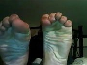 Straight guys feet on webcam #457