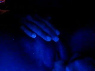 Amateur, Fingering Masturbation, Finger, Blacklight